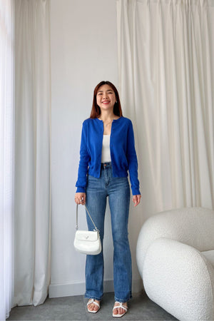 Riyu Top in Cobalt Blue