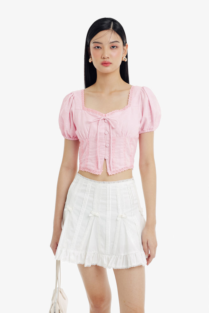 Shira Top in Pink