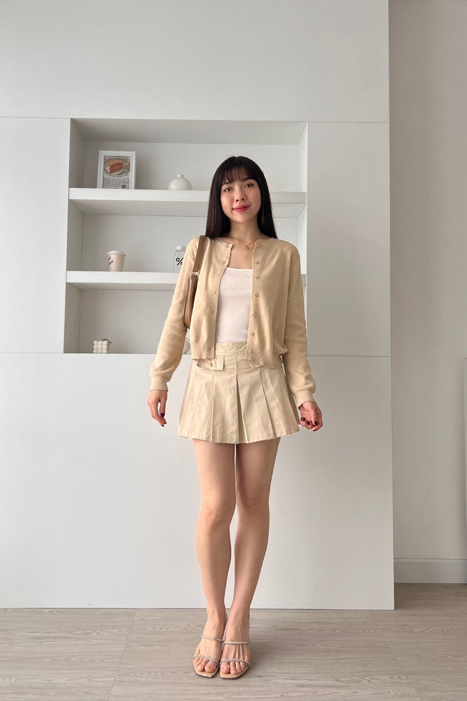 Riyu Top in Cream