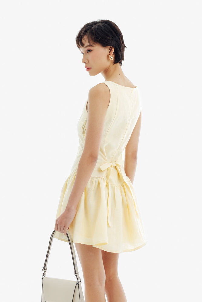 Brisa Dress in Baby Yellow