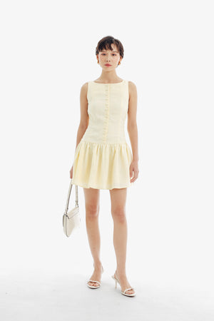 Brisa Dress in Baby Yellow