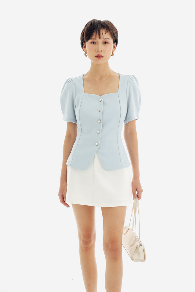 Haein Top Sleeves in Baby Blue