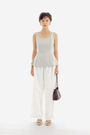 Dakota Top in Beige Grey