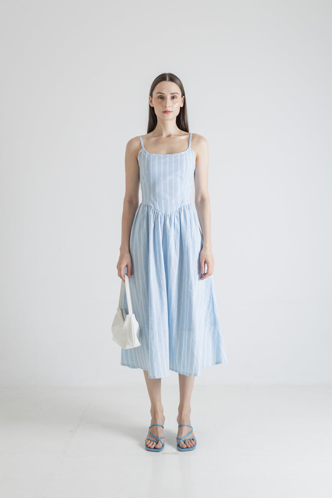 Hayi Dress in Stripe Blue