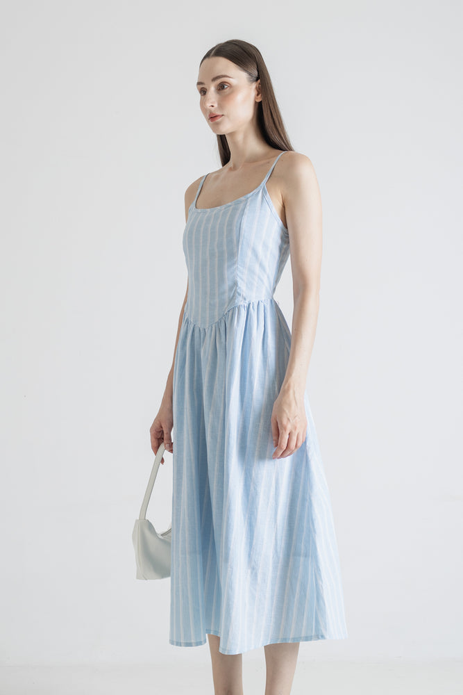 Hayi Dress in Stripe Blue