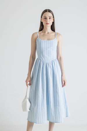 Hayi Dress in Stripe Blue