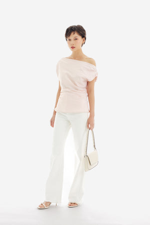 Cadence Top in Stripe Blush