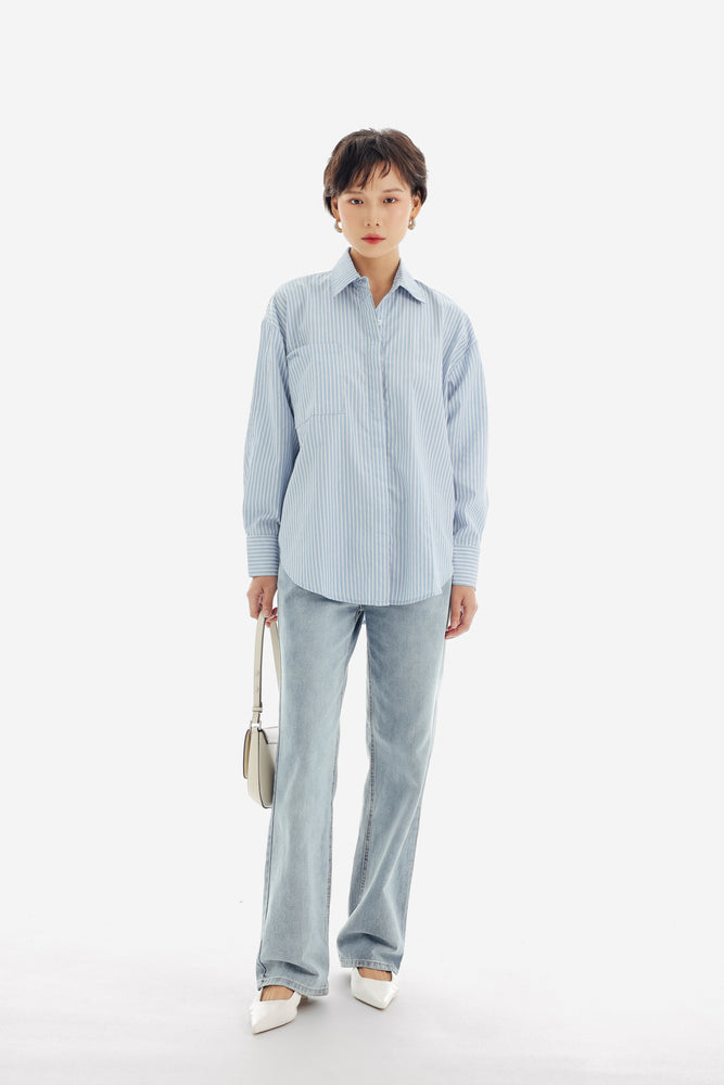 Jigoo Top in Stripe Blue