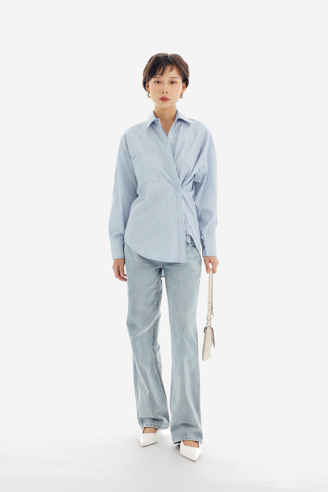 Jigoo Top in Stripe Blue