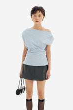 Cadence Top in Stripe Blue