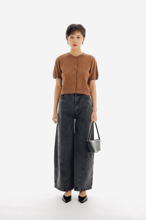 Eden Top in Brown