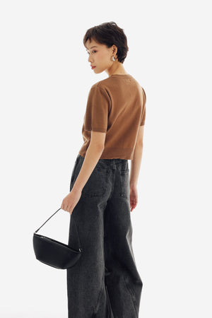 Eden Top in Brown
