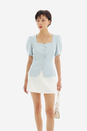 Haein Top Sleeves in Baby Blue