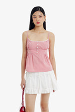 Candy Top in Checkered Red