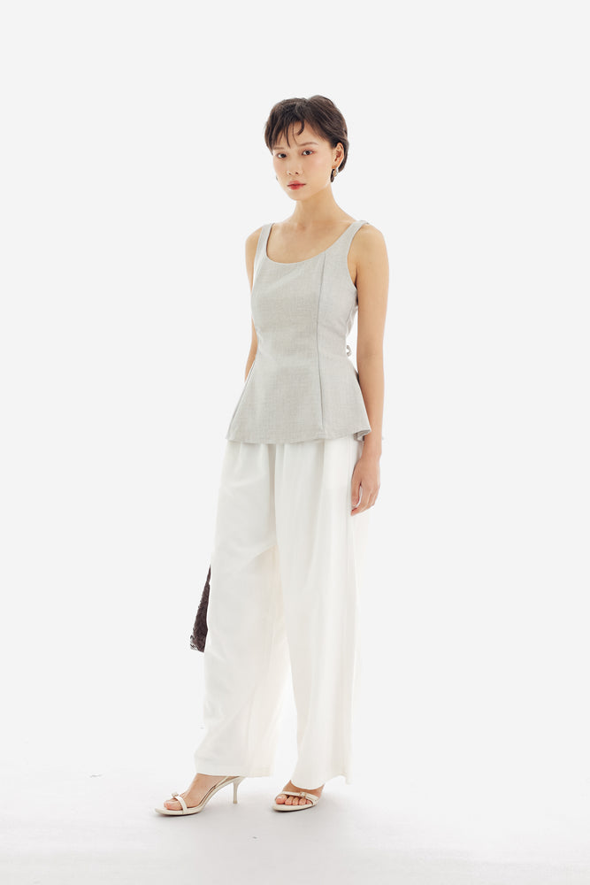 Dakota Top in Beige Grey