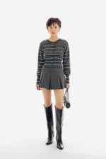 Coast Top in Stripe Grey