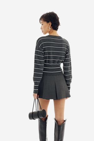 Coast Top in Stripe Grey