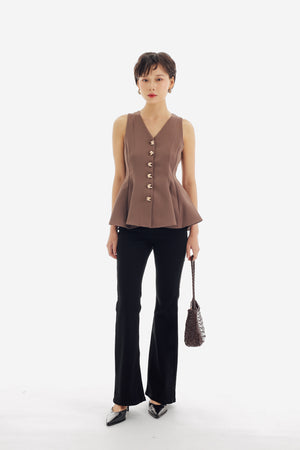 Isla Top in Brown