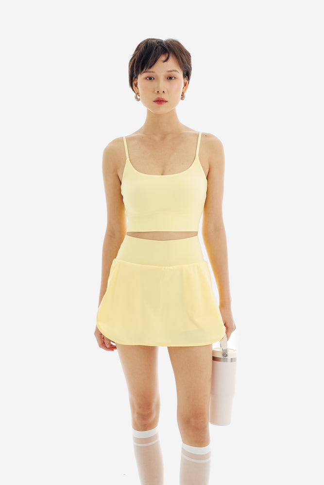 Twist Sports Bra in Yellow