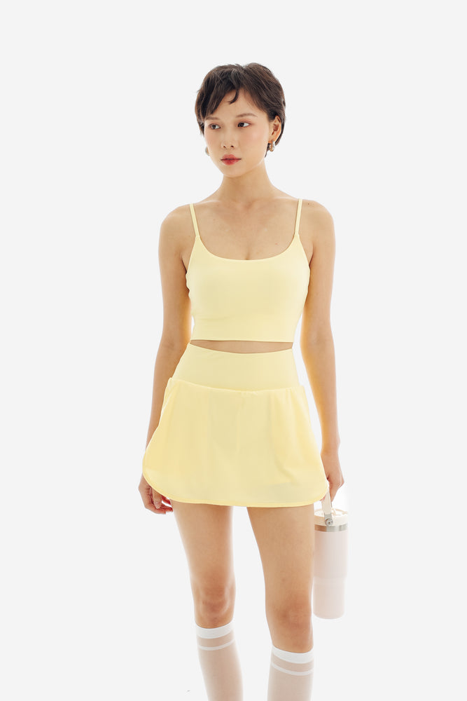 Twist Sports Bra in Yellow