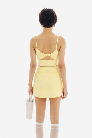 Twist Sports Bra in Yellow