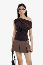 Alba Top in Brown