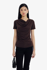 Demi Top in Brown