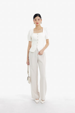 Haein Top Sleeves in White
