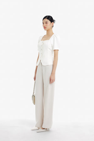 Haein Top Sleeves in White