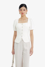 Haein Top Sleeves in White