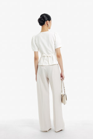 Haein Top Sleeves in White