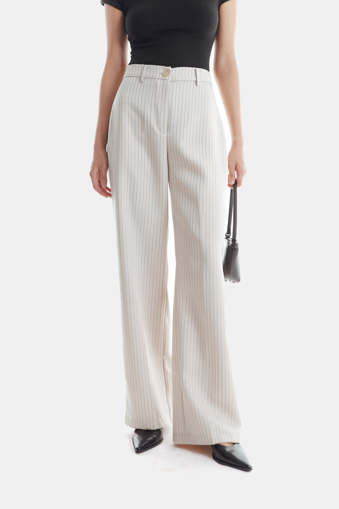 Gigi Pants in Stripe Cream