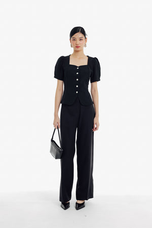 Haein Top Sleeves in Black