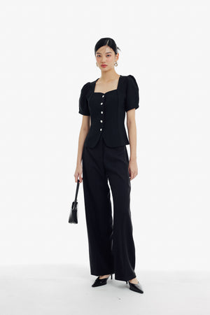 Haein Top Sleeves in Black