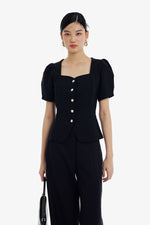 Haein Top Sleeves in Black