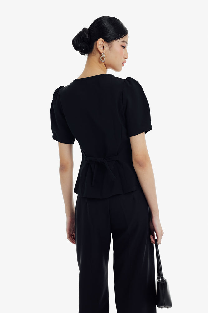 Haein Top Sleeves in Black