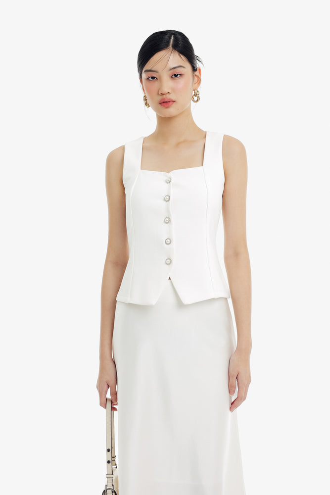 Haein Top in White