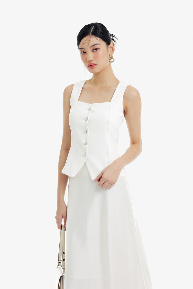Haein Top in White