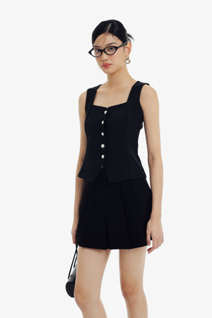 Haein Top in Black