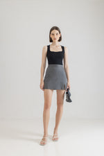 Yena Skirt in Stripe Grey