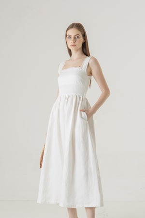 Rowon Dress in White