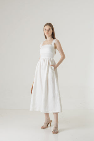 Rowon Dress in White