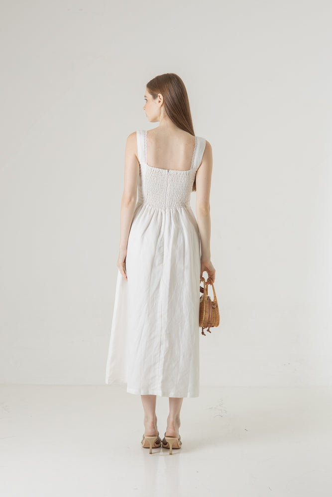 Rowon Dress in White