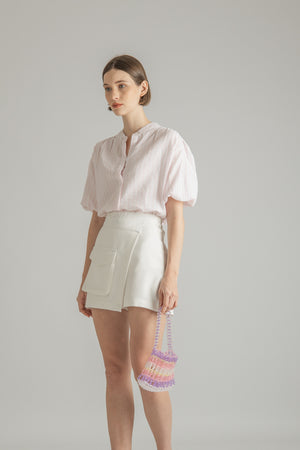Sena Top in Stripe Pink