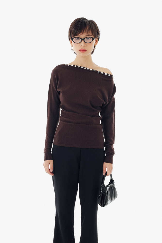 Amy Top in Coffee – OUDRE