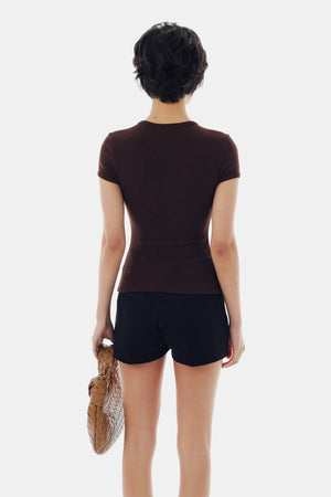 Jane Top in Brown