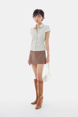 Bree Top in Stripe Yellow