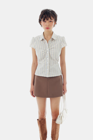Bree Top in Stripe Yellow