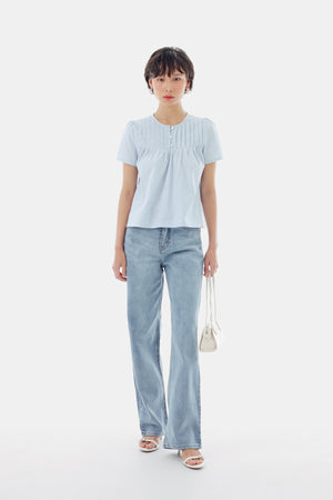 Gracie Top in Stripe Blue