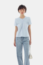 Gracie Top in Stripe Blue